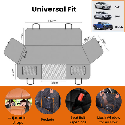 Waggin Wanderer Hard Base Dog Seat Cover